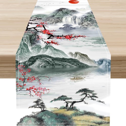 Japanese table runner - japanese,