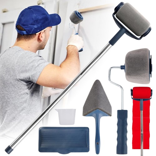 8pcs long handle paint - long, roller