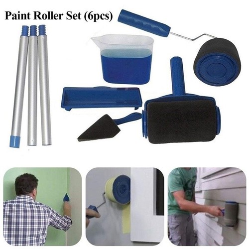 6pcs paint roller - paint, brush
